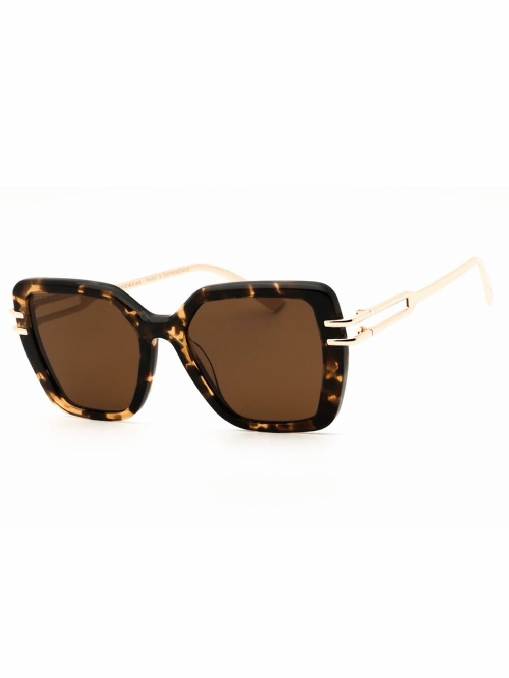 NEW DIFF Eyewear DASHA DE01-0870 Espresso Tortoise Gold Sunglasses Authentic